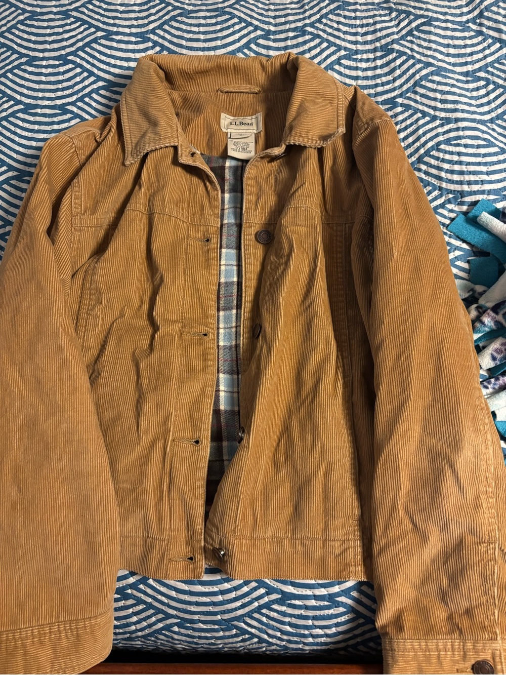 L.L. Bean Woman’s Corduroy Jacket in Tan